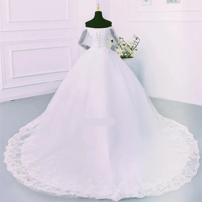 Vestido de Noiva Princesa Plus Perolas Nupcial