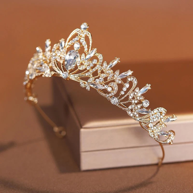 Tiara de Noiva Dourada