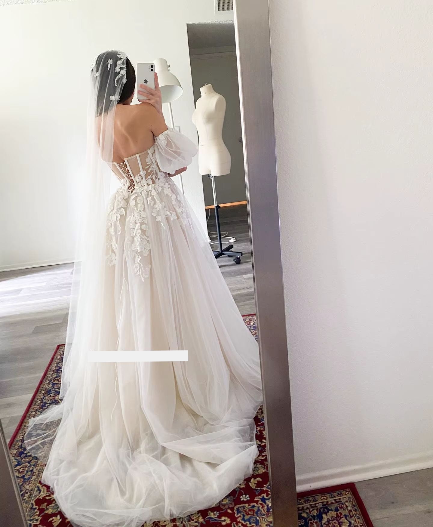 Vestido de Noiva Imperial Boho Puff