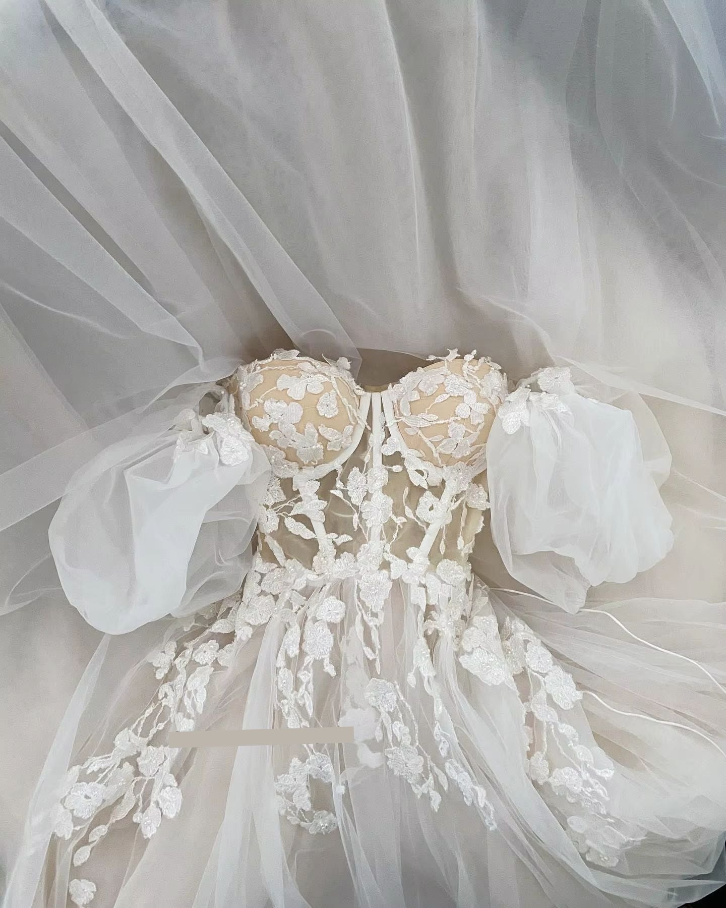 Vestido de Noiva Imperial Boho Puff