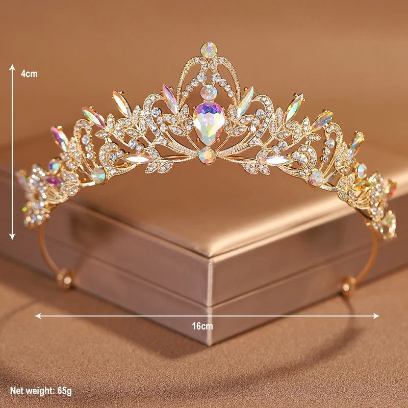 Tiara de Noiva Dourada