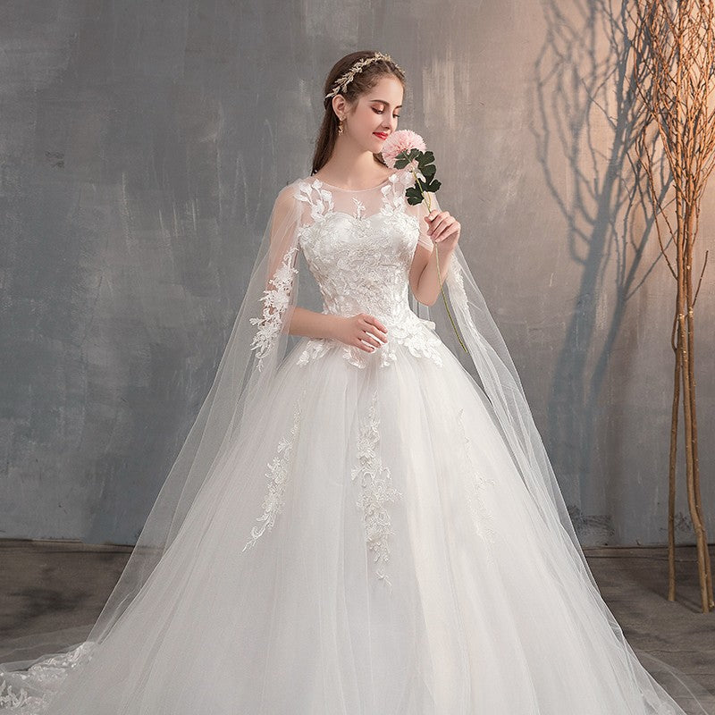 Vestido de Novia Princesa Renda Lindo 2025