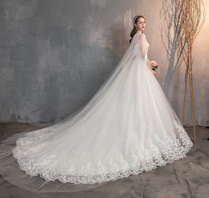 Vestido de Novia Princesa Renda Lindo 2025