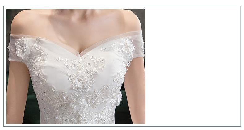 Vestido de Noiva Princesa Renda Ombro a Ombro