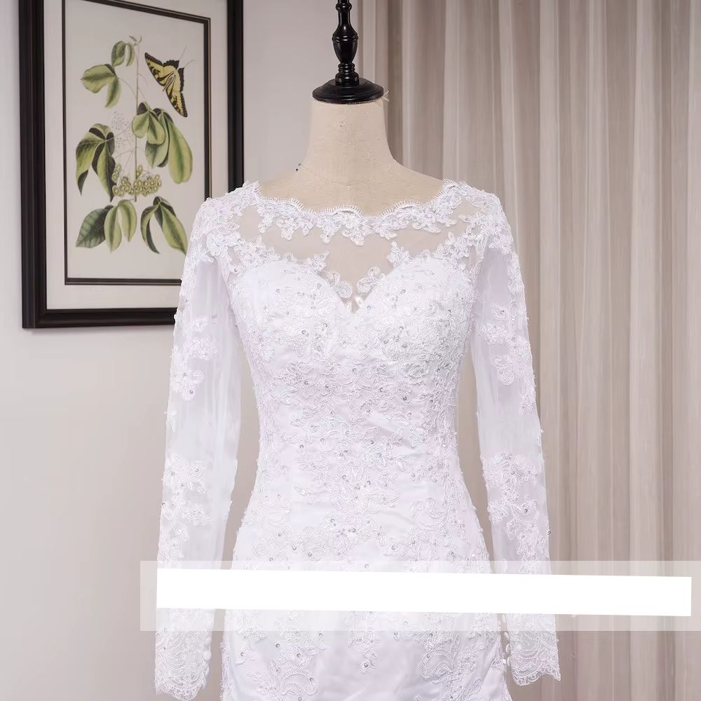 Vestido de Noiva Sereia com Renda e Miçangas - Elegância para o Seu Grande Dia