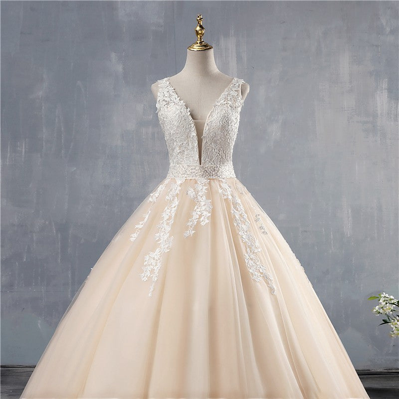 Vestido de Noiva Princesa Decote V
