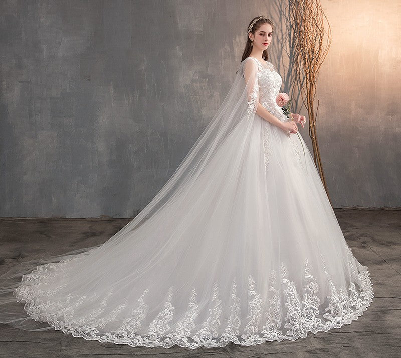 Vestido de Novia Princesa Renda Lindo 2025