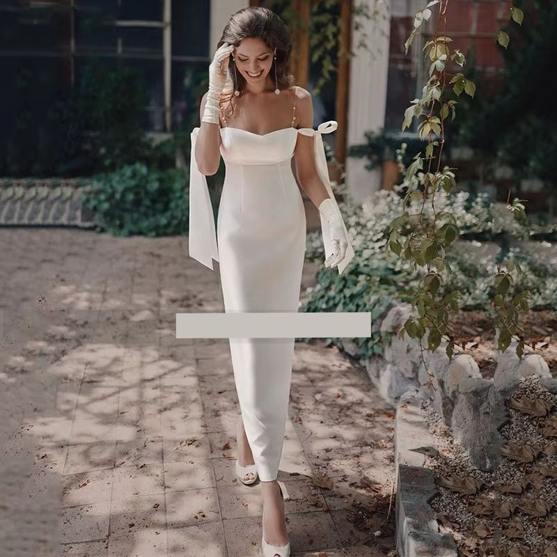 Vestido de Noiva Midi Boho 2025
