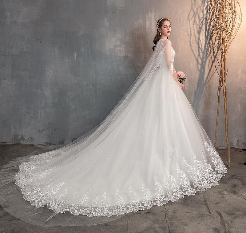 Vestido de Novia Princesa Renda Lindo 2025
