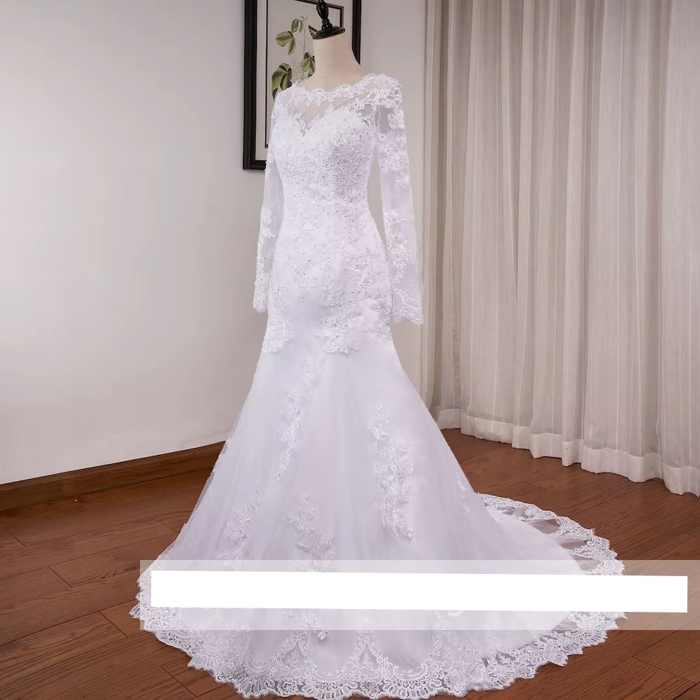 Vestido de Noiva Sereia com Renda e Miçangas - Elegância para o Seu Grande Dia