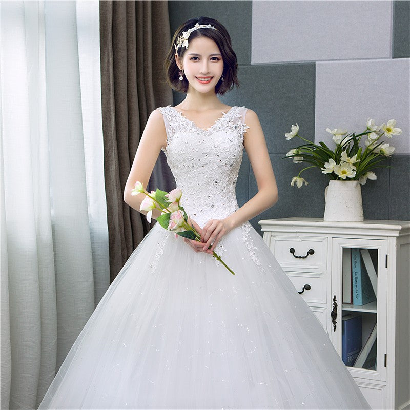 Vestido de Noiva Rodado Princesa Decote V 2025