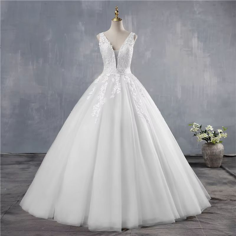 Vestido de Noiva Princesa Decote V