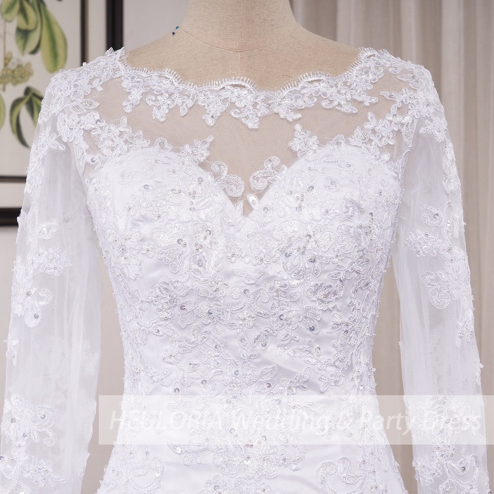 Vestido de Noiva Sereia com Renda e Miçangas - Elegância para o Seu Grande Dia