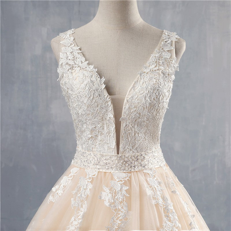 Vestido de Noiva Princesa Decote V