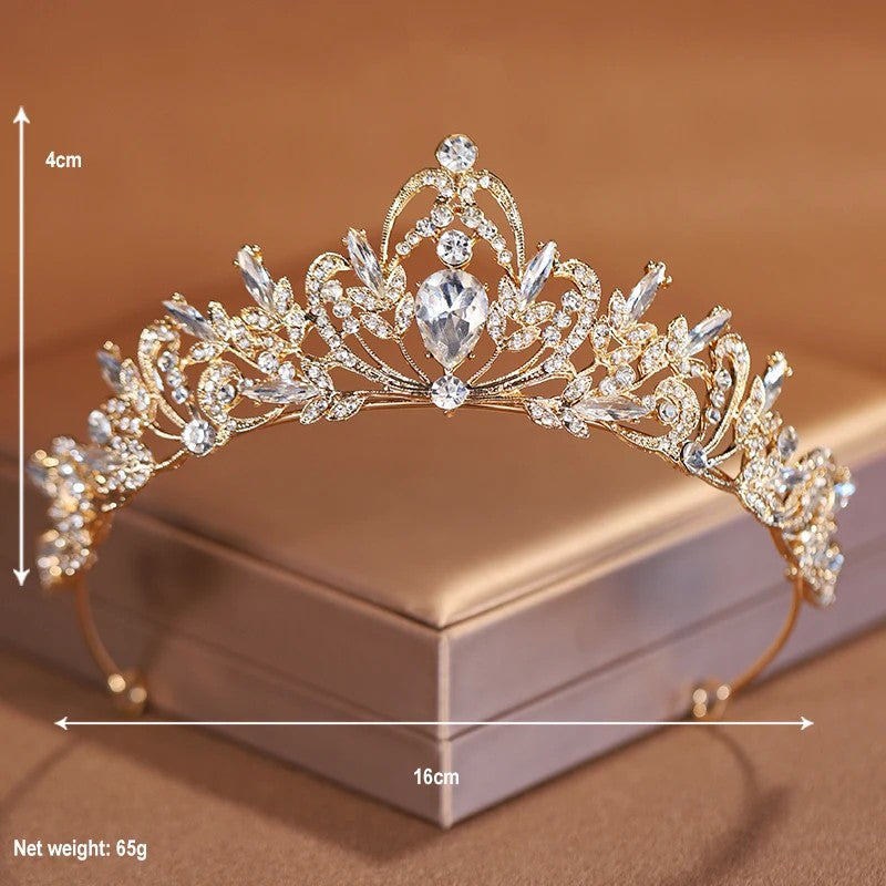 Tiara de Noiva Dourada