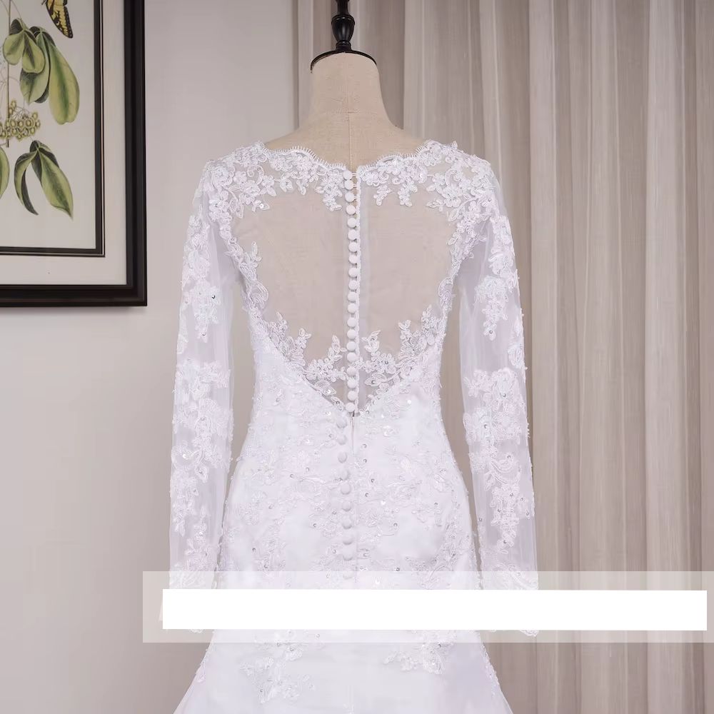 Vestido de Noiva Sereia com Renda e Miçangas - Elegância para o Seu Grande Dia