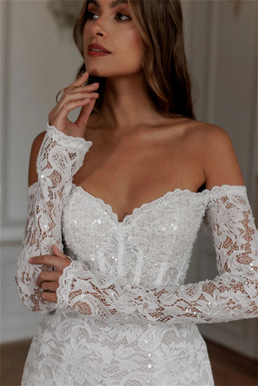 Vestido de Noiva Curto Tomara q Caia Sexy