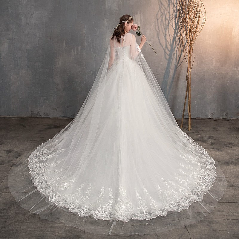 Vestido de Novia Princesa Renda Lindo 2025