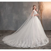 Vestido de Novia Princesa Renda Lindo 2025