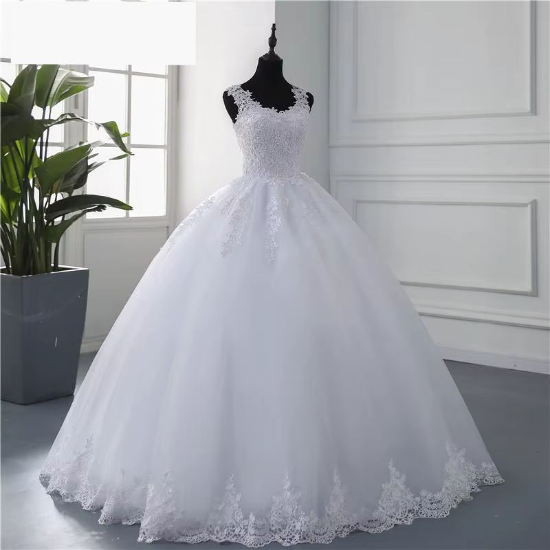 Vestido de Noiva Tule com Pérolas e Renda para Casamento dos Sonhos