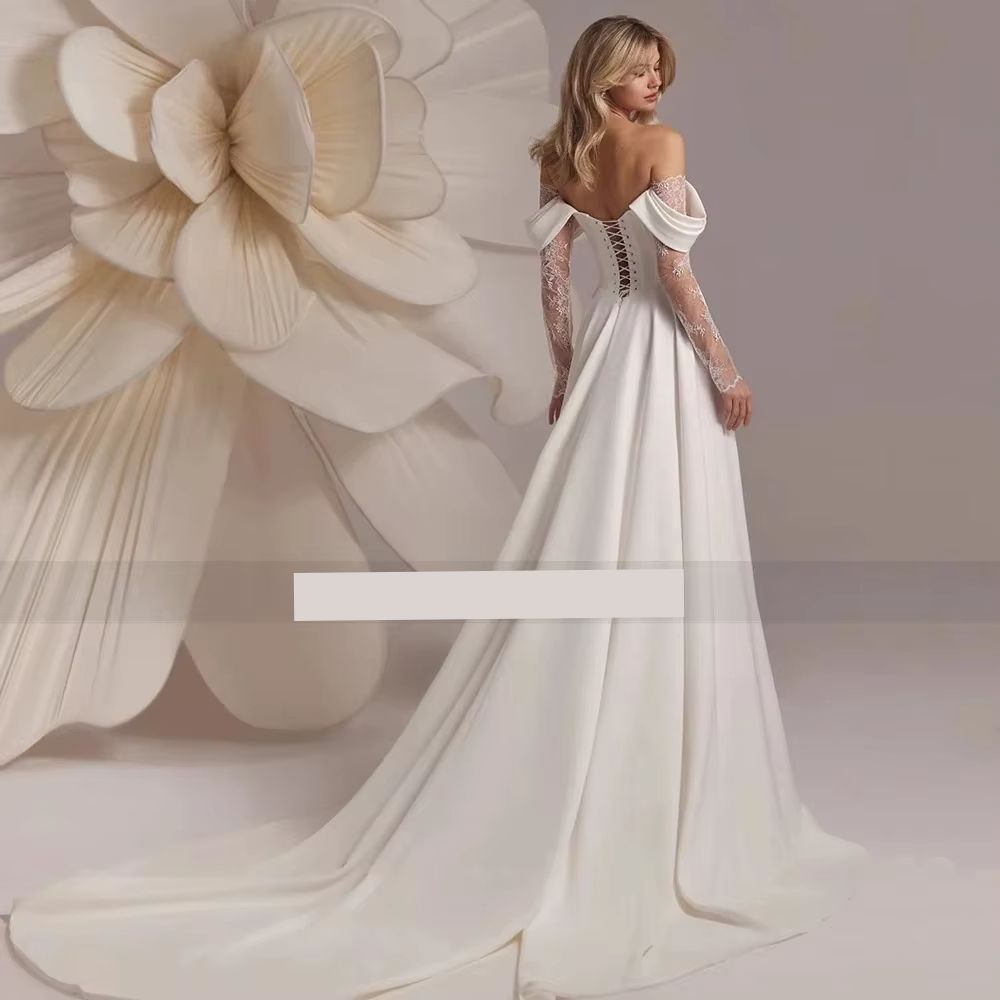Vestido de Noiva Imperial Boho 2026 Plissado