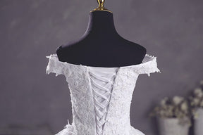 Vestido de Noiva Gloria Clássico Decote Barco
