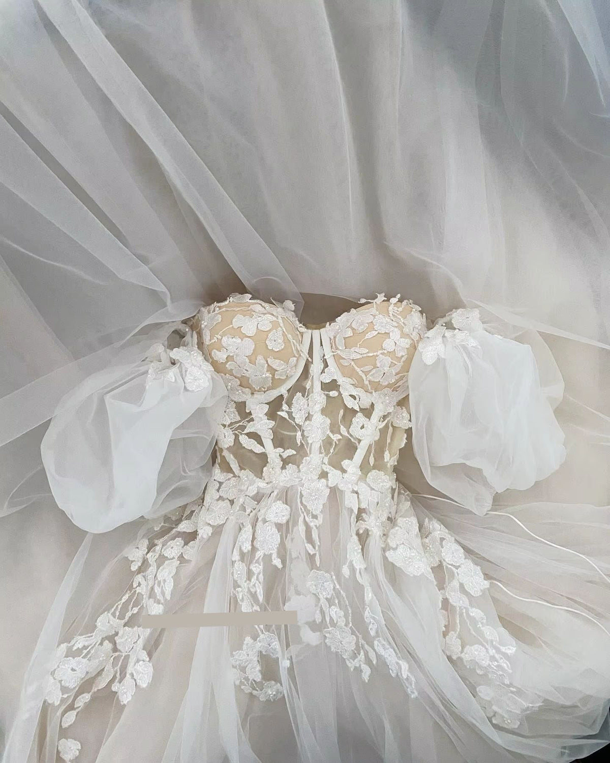 Vestido de Noiva Imperial Boho Puff