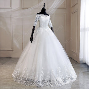 Vestido de Noiva Vintage com Renda e Lantejoulas - Elegância para o Grande Dia