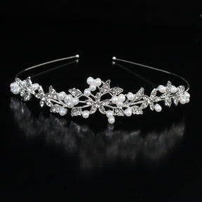 Tiara de Noiva com Pérolas e Strass - Elegância para o Grande Dia