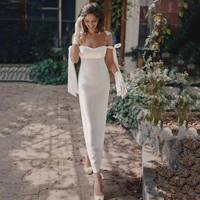 Vestido de Noiva Midi Boho 2025