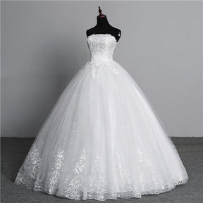 Vestido de Noiva Princesa Clássico Tomara q Caia Dinvinas