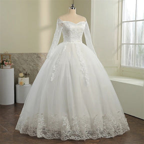 Vestido de Noiva Princesa Plus Perolas Nupcial