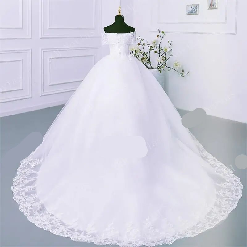 Vestido de Noiva Princesa Plus Perolas Nupcial