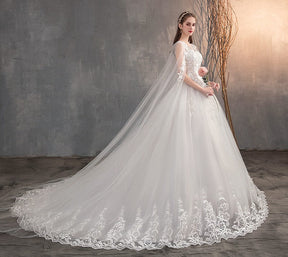 Vestido de Novia Princesa Renda Lindo 2025