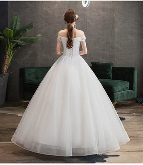 Vestido de Noiva Princesa Renda Ombro a Ombro