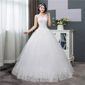 Vestido de Noiva Rodado Princesa Decote V 2025
