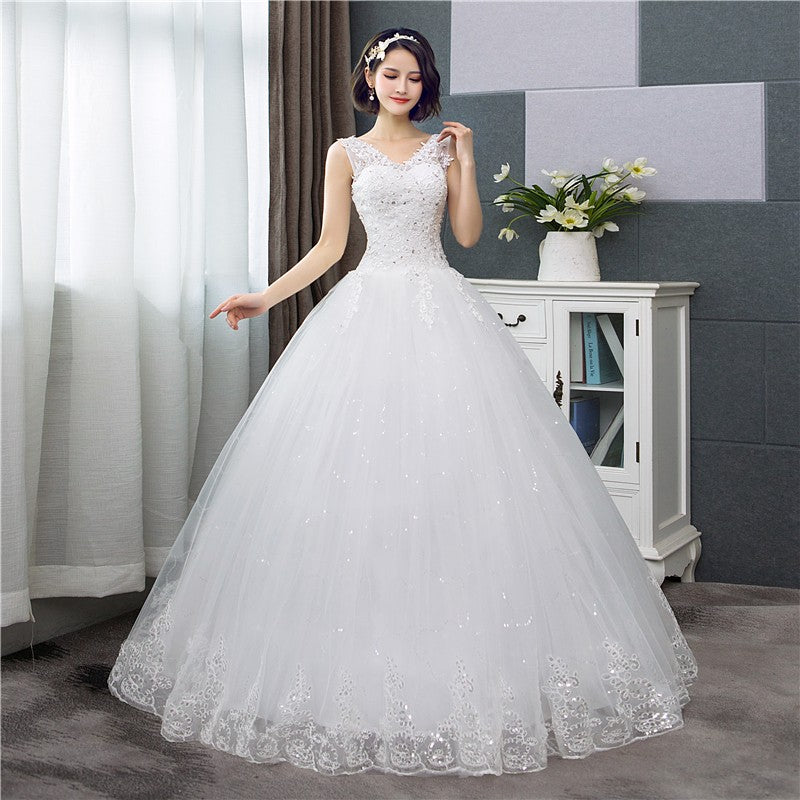 Vestido de Noiva Rodado Princesa Decote V 2025