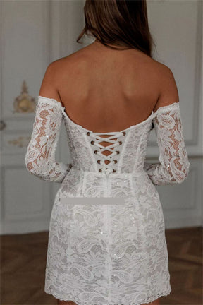Vestido de Noiva Curto Tomara q Caia Sexy