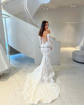 Vestido de Noiva Sereia Rendado com Cauda