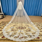 Véu de Noiva Catedral com Renda - Elegância e Estilo