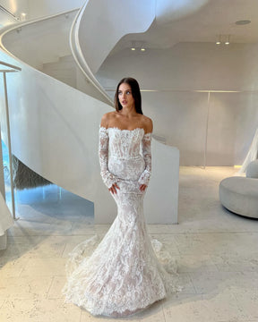 Vestido de Noiva Sereia Rendado com Cauda