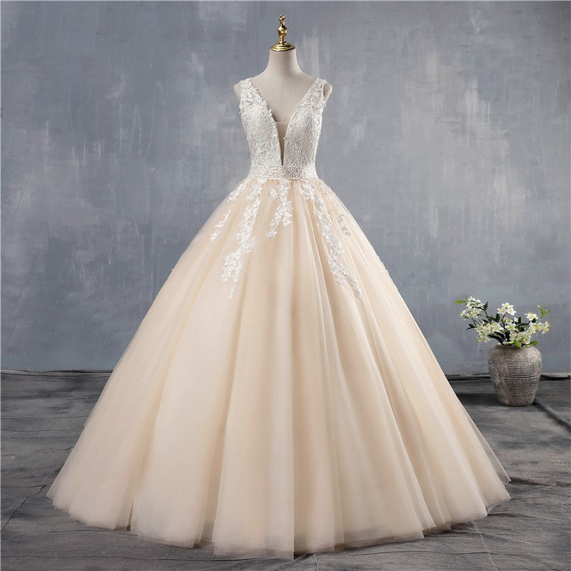 Vestido de Noiva Princesa Decote V
