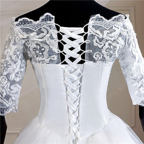 Vestido de Noiva Vintage com Renda e Lantejoulas - Elegância para o Grande Dia