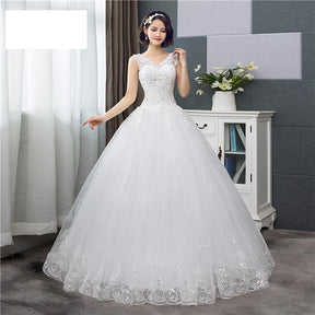 Vestido de Noiva Rodado Princesa Decote V 2025