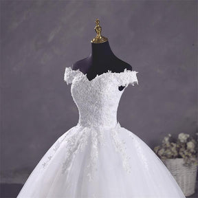 Vestido de Noiva Gloria Clássico Decote Barco
