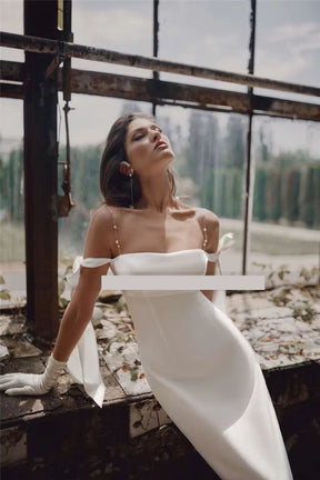 Vestido de Noiva Midi Boho 2025