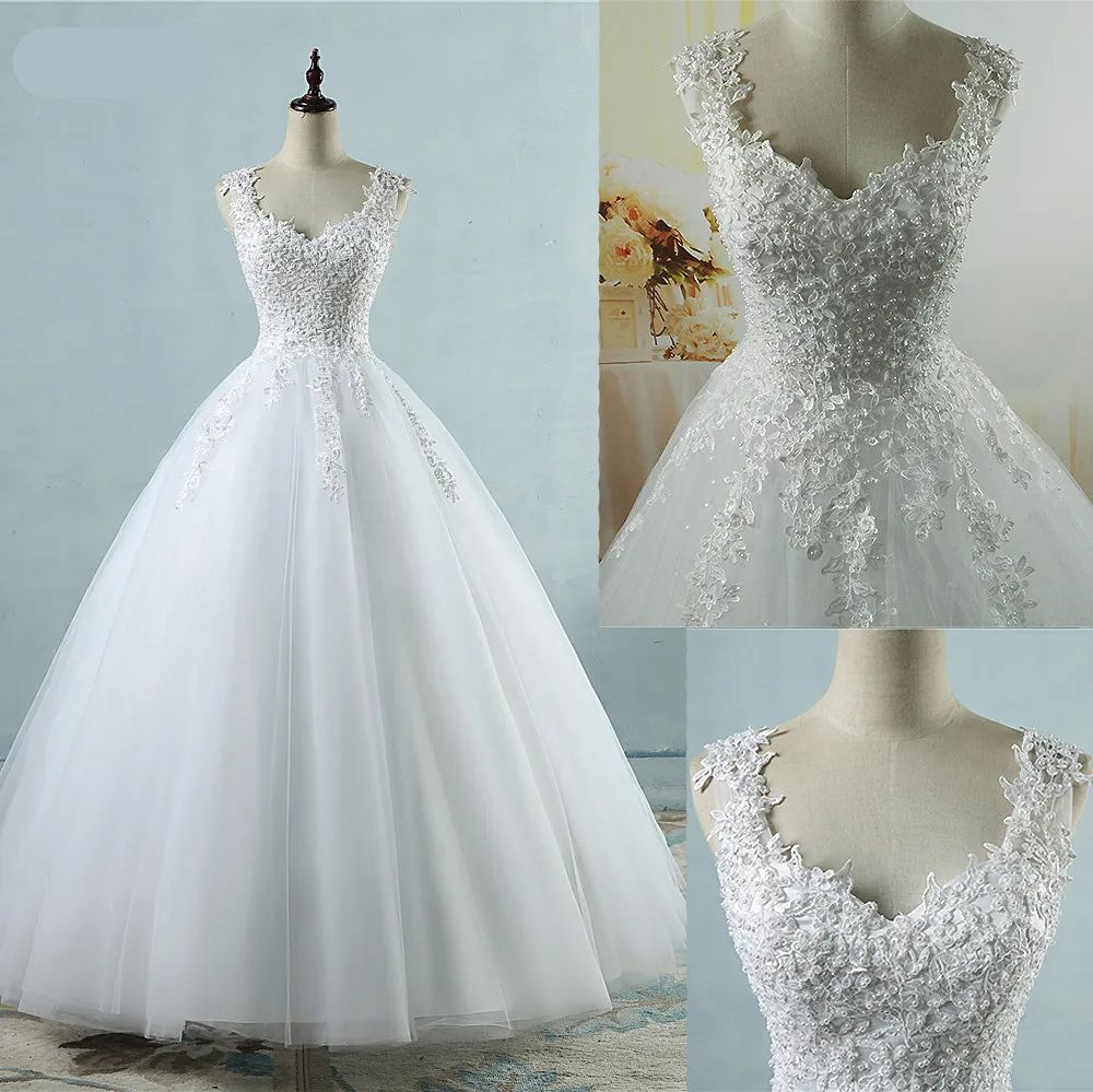 Vestido de Noiva Clássico com Pérolas e Tule - Elegância e Sofisticação